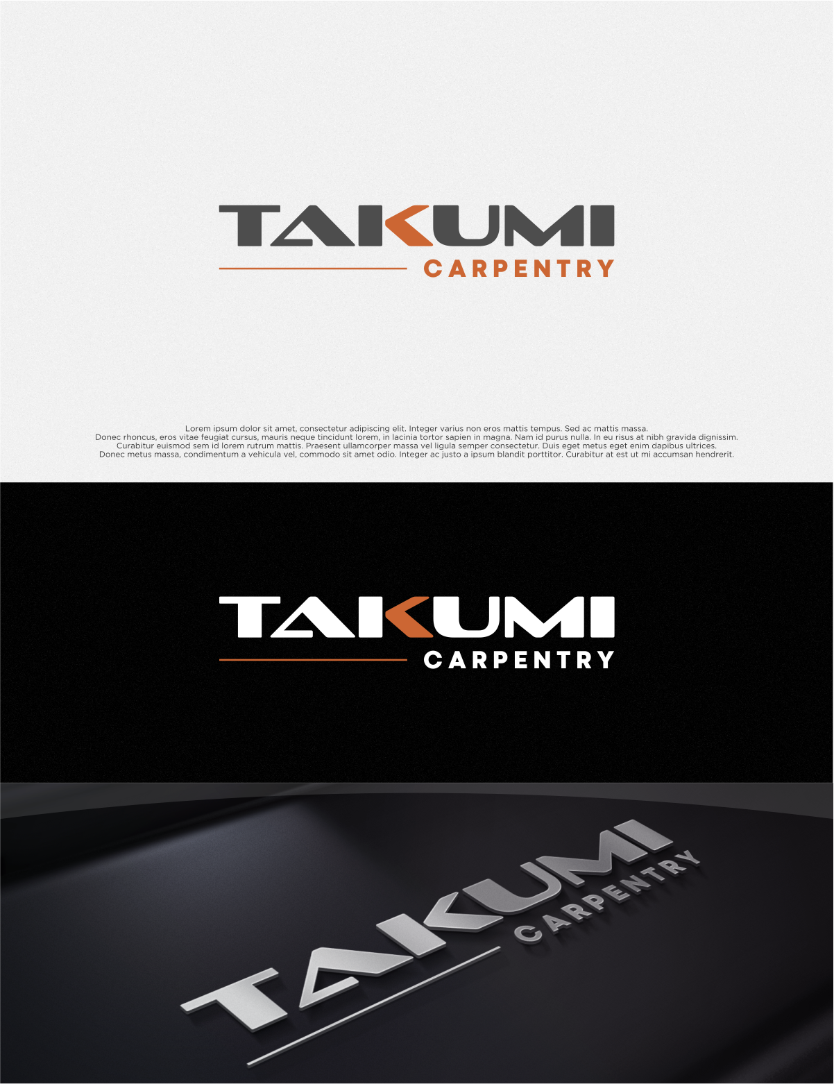 Logo Design by shiroRo for Takumi Carpentry | Design #33712591