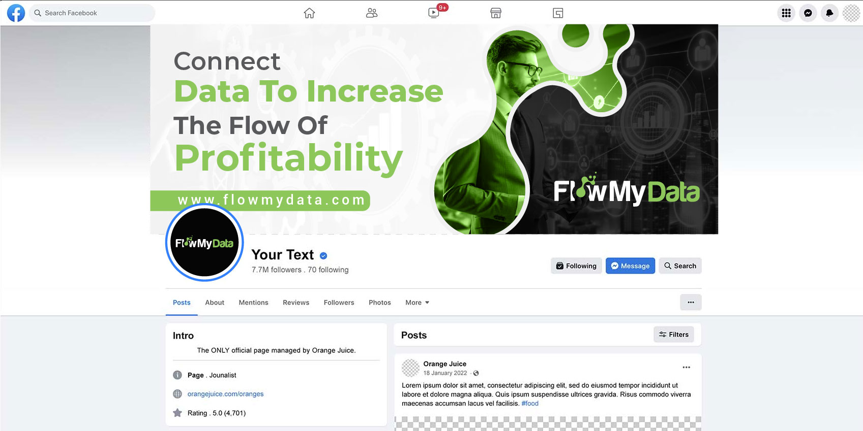 Facebook Design by artbitin for this project | Design #33656305