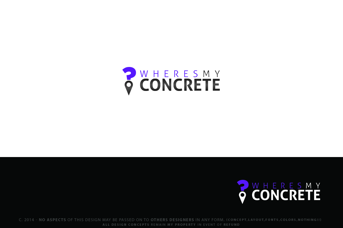 Diseño de Logo por Senseless para WhereMyConcrete | Diseño #3125516