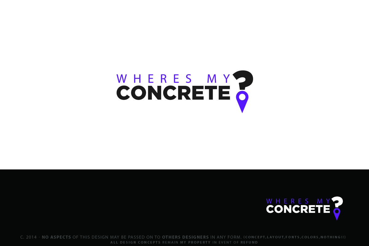 Design de Logo par Senseless pour WhereMyConcrete | Design #3155664