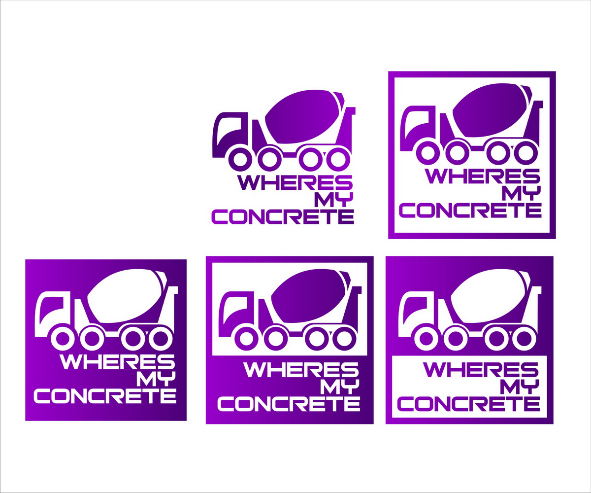 Logo Design by hamkur for WhereMyConcrete | Design #3129640