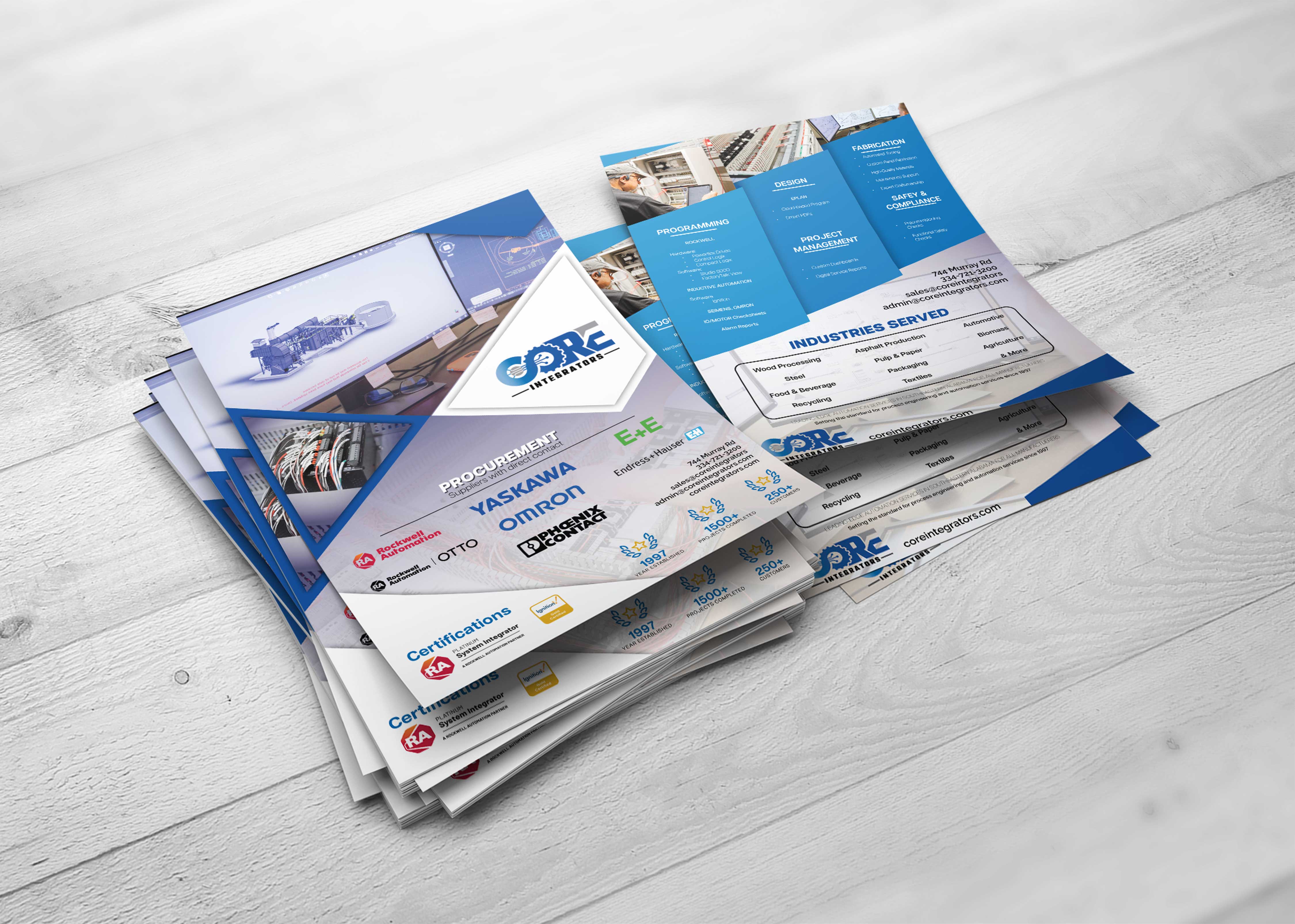 Brochure Design by Jibon Chowdhury for CORE Integrators | Design #33660248