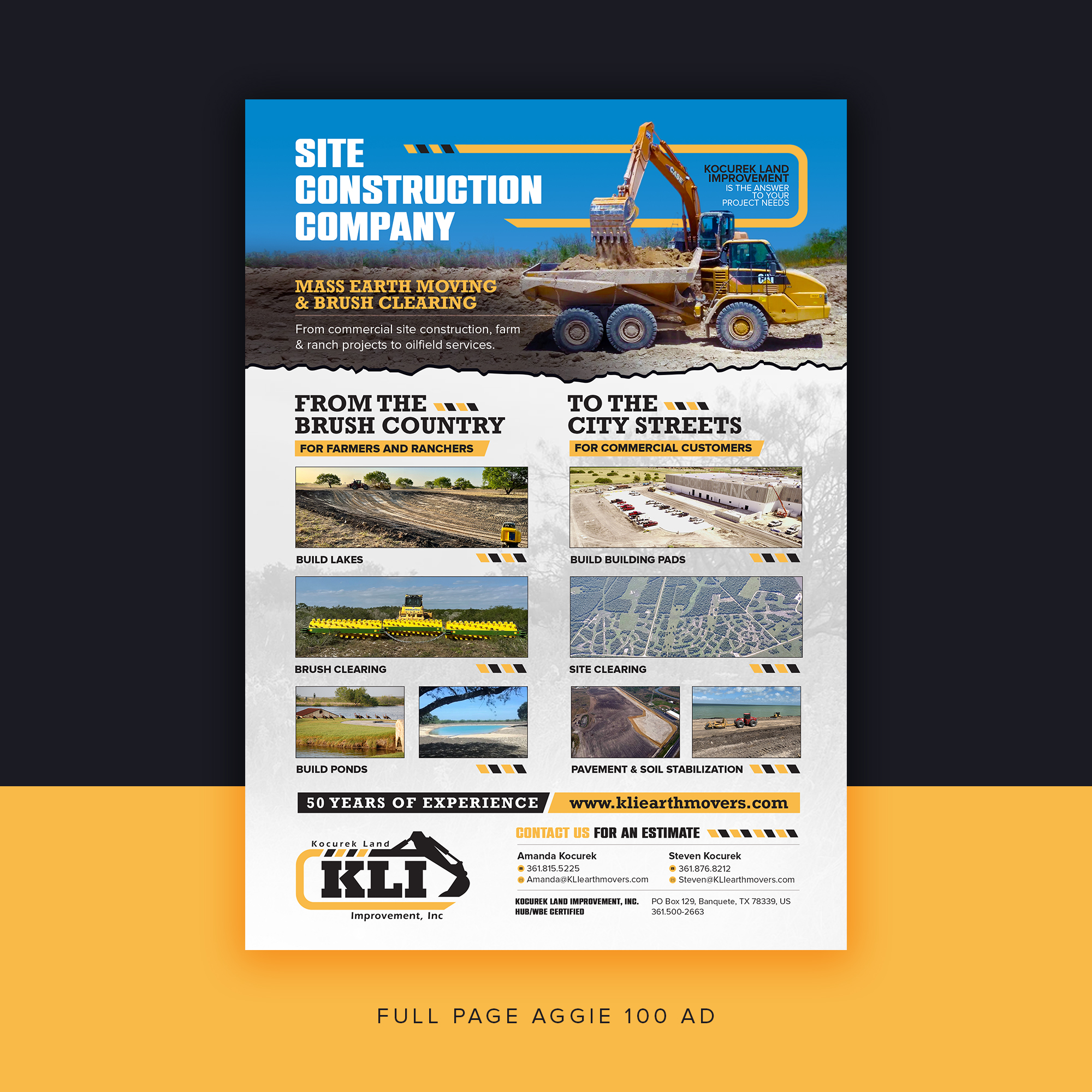 Diseño Publicitario por debdesign para Kocurek Land Improvement, Inc | Diseño #33655847
