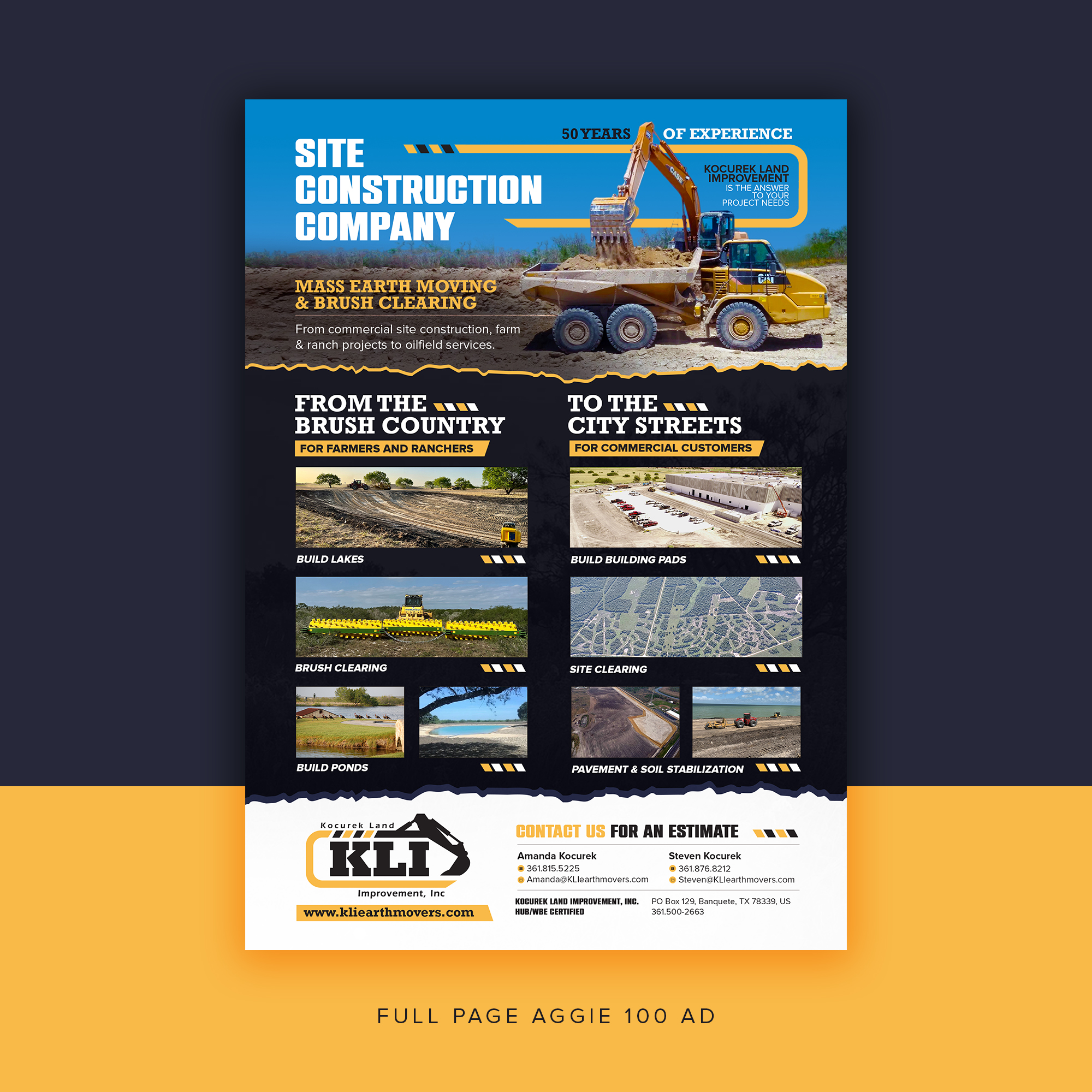 Diseño Publicitario por debdesign para Kocurek Land Improvement, Inc | Diseño #33655848