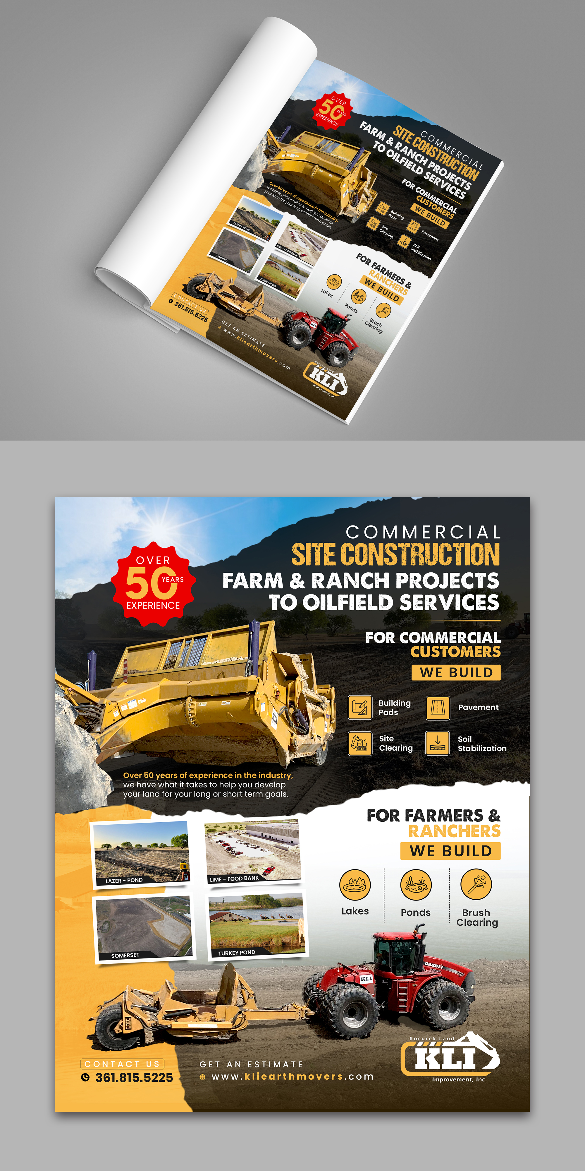 Diseño Publicitario por debdesign para Kocurek Land Improvement, Inc | Diseño #33656101
