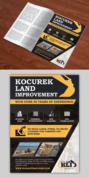 Diseño Publicitario por Graphic Gallery para Kocurek Land Improvement, Inc | Diseño: #33655614
