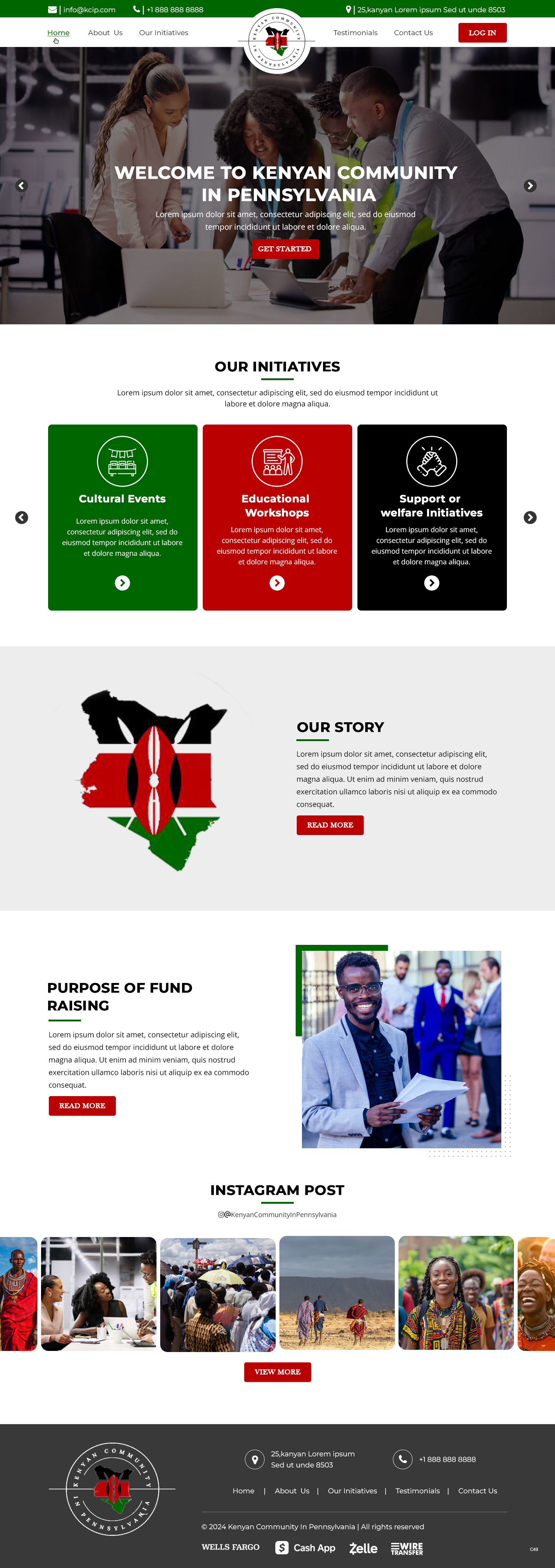 Web Design par pb pour Kenya Community in Pennsylvania | Design #33658385