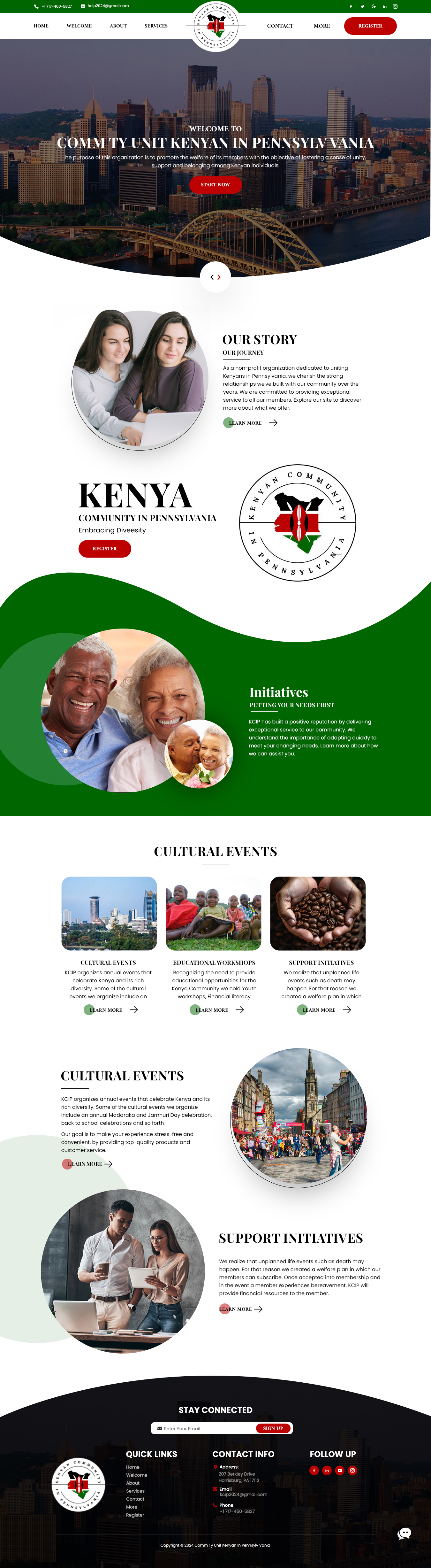 Diseño Web por nzdesigners para Kenya Community in Pennsylvania | Diseño #33664807