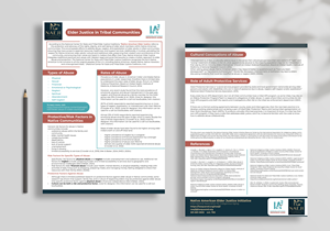 Flyer Design by Muhammad Muzammil Khatri for International Association for Indigenous Aging | Design #33688649