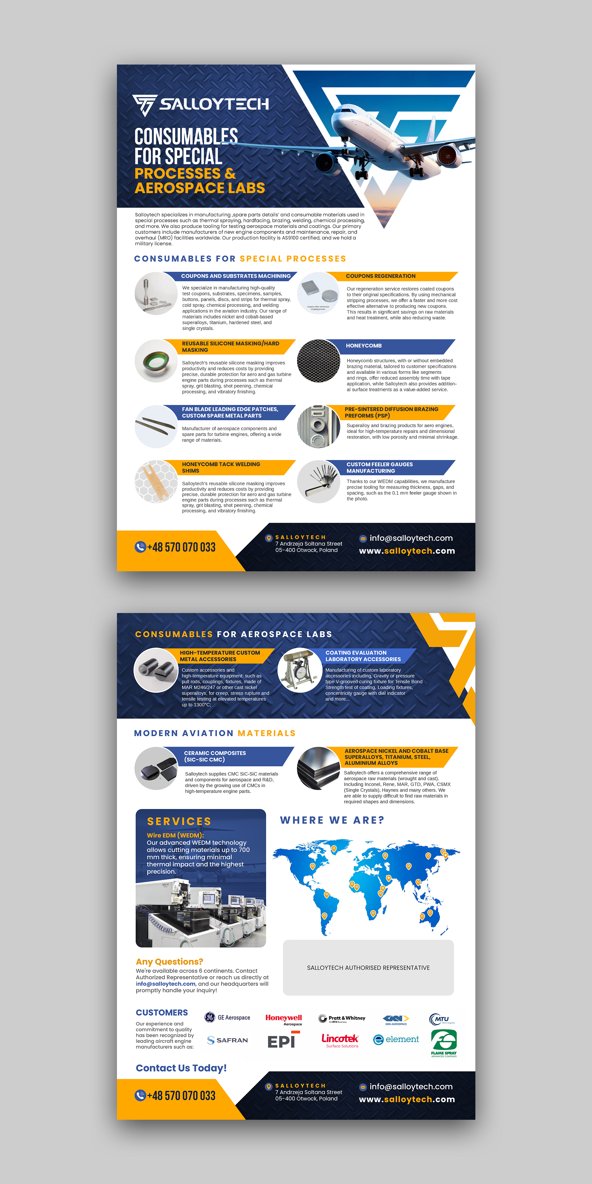 Flyer Design by debdesign for Salloytech Sp. z o.o. | Design #33670406