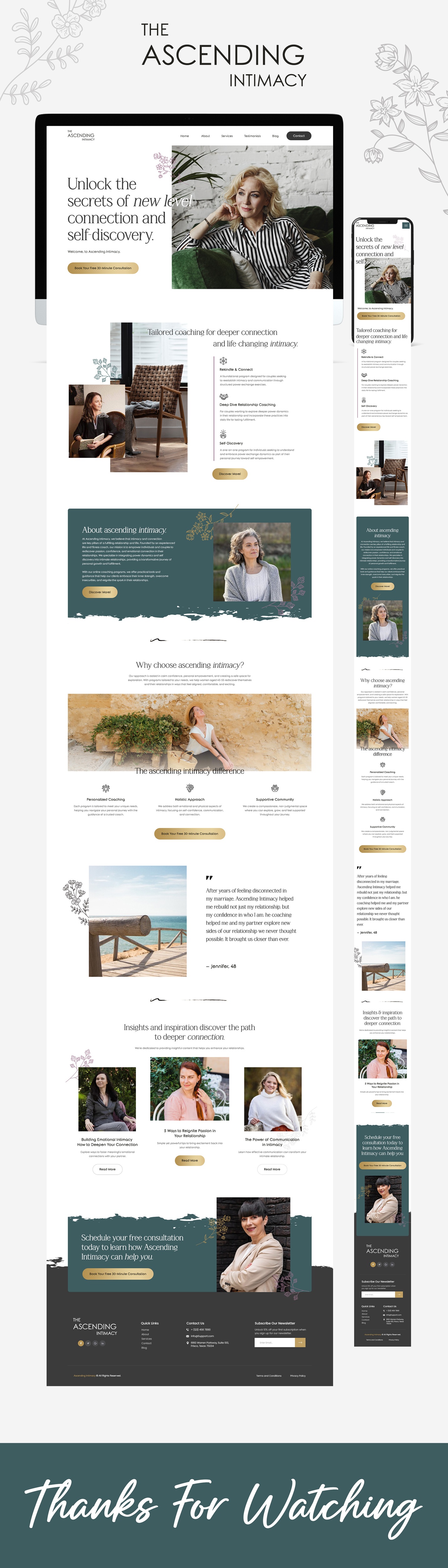 Diseño Web por nzdesigners para Ascending Intimacy Lifestyle Coaching | Diseño #33679959