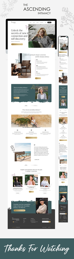 Diseño Web por nzdesigners para Ascending Intimacy Lifestyle Coaching | Diseño: #33679959