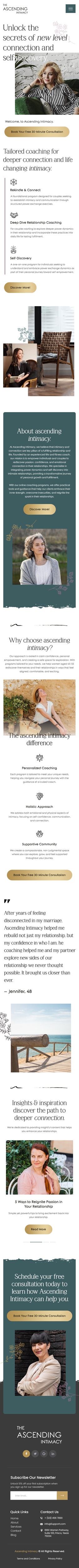 Diseño Web por nzdesigners para Ascending Intimacy Lifestyle Coaching | Diseño #33679961