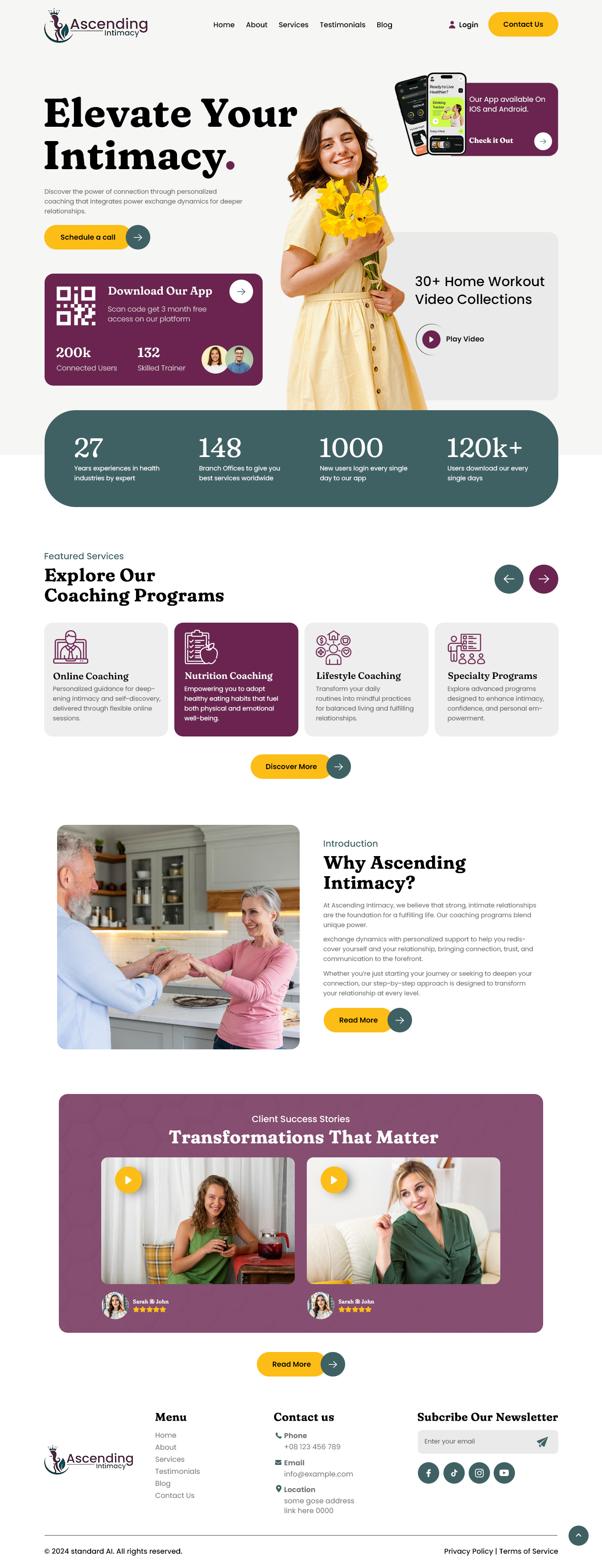 Diseño Web por nzdesigners para Ascending Intimacy Lifestyle Coaching | Diseño #33679967