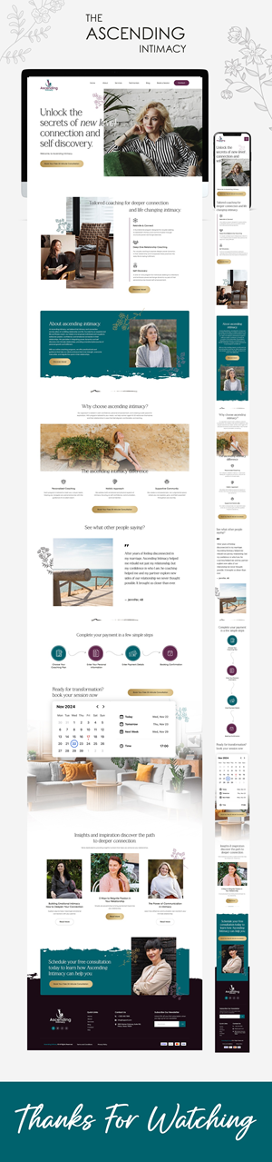 Diseño Web por nzdesigners para Ascending Intimacy Lifestyle Coaching | Diseño: #33761347