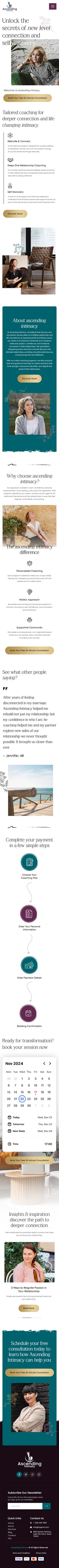 Diseño Web por nzdesigners para Ascending Intimacy Lifestyle Coaching | Diseño: #33761348