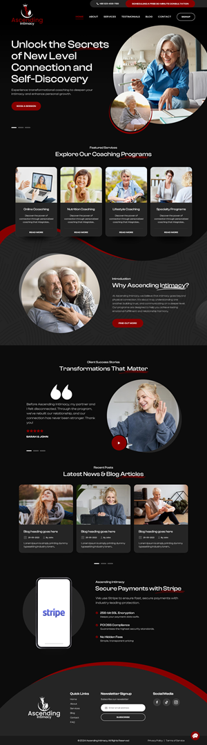Diseño Web por nzdesigners para Ascending Intimacy Lifestyle Coaching | Diseño: #33873667