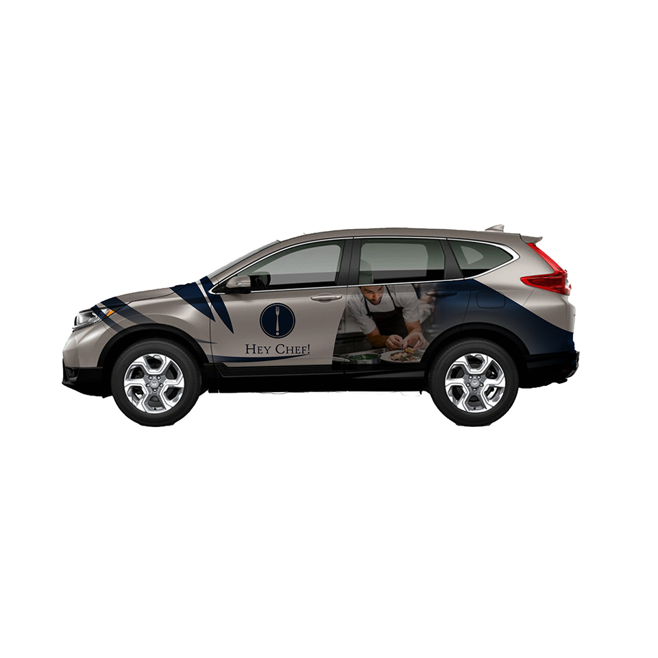 Car Wrap Design by YourLogoMaster for HeyChef! LLC | Design #33687571