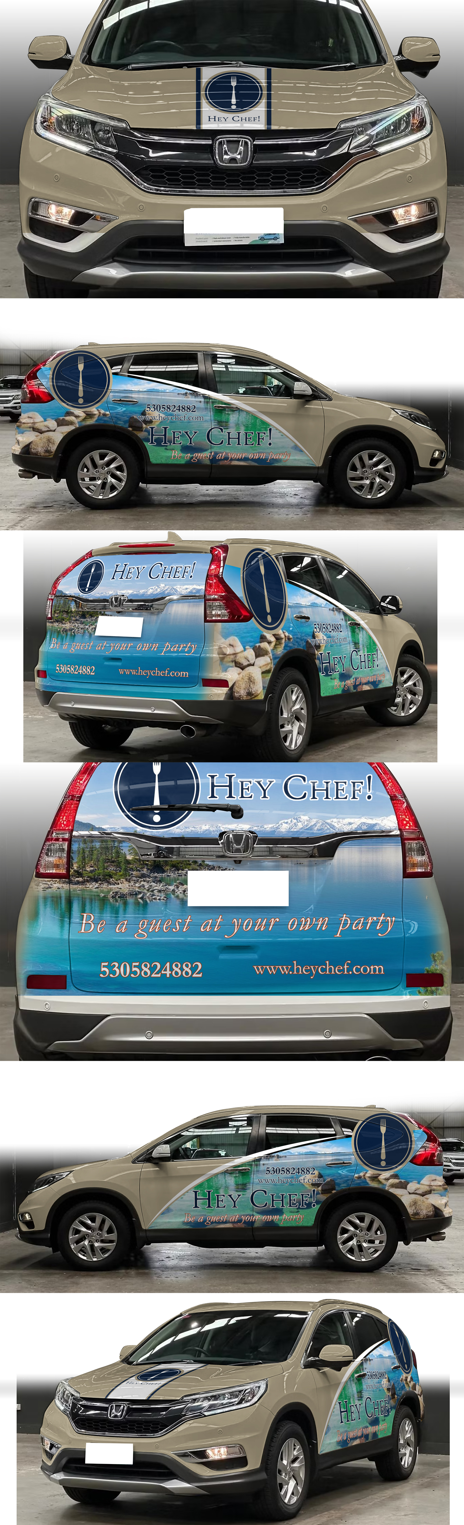 Car Wrap Design by AZ_Studio for HeyChef! LLC | Design #33680934