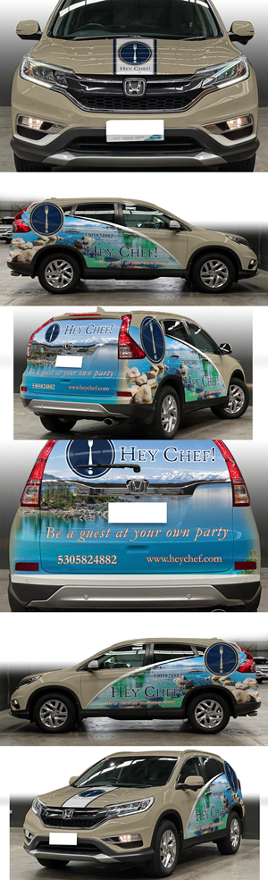Car Wrap Design by AZ_Studio for HeyChef! LLC | Design #33680934