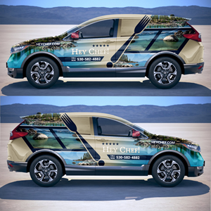 Car Wrap Design by DESIGN SOLUTIONS 007 for HeyChef! LLC | Design: #33689546