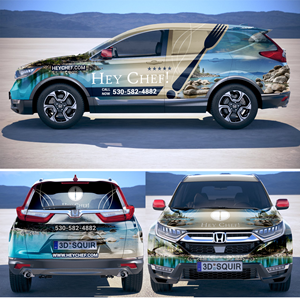 Car Wrap Design by DESIGN SOLUTIONS 007 for HeyChef! LLC | Design: #33706580