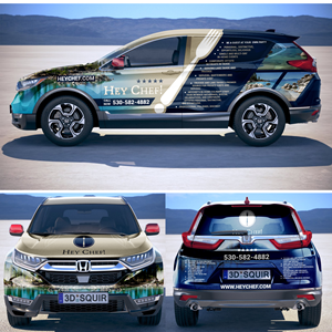 Car Wrap Design by DESIGN SOLUTIONS 007 for HeyChef! LLC | Design: #33706642