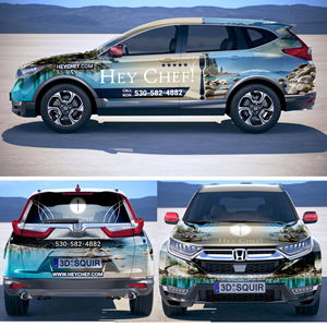 Car Wrap Design by DESIGN SOLUTIONS 007 for HeyChef! LLC | Design: #33708892