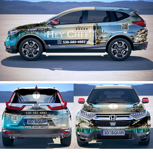 Car Wrap Design by DESIGN SOLUTIONS 007 for HeyChef! LLC | Design: #33713423