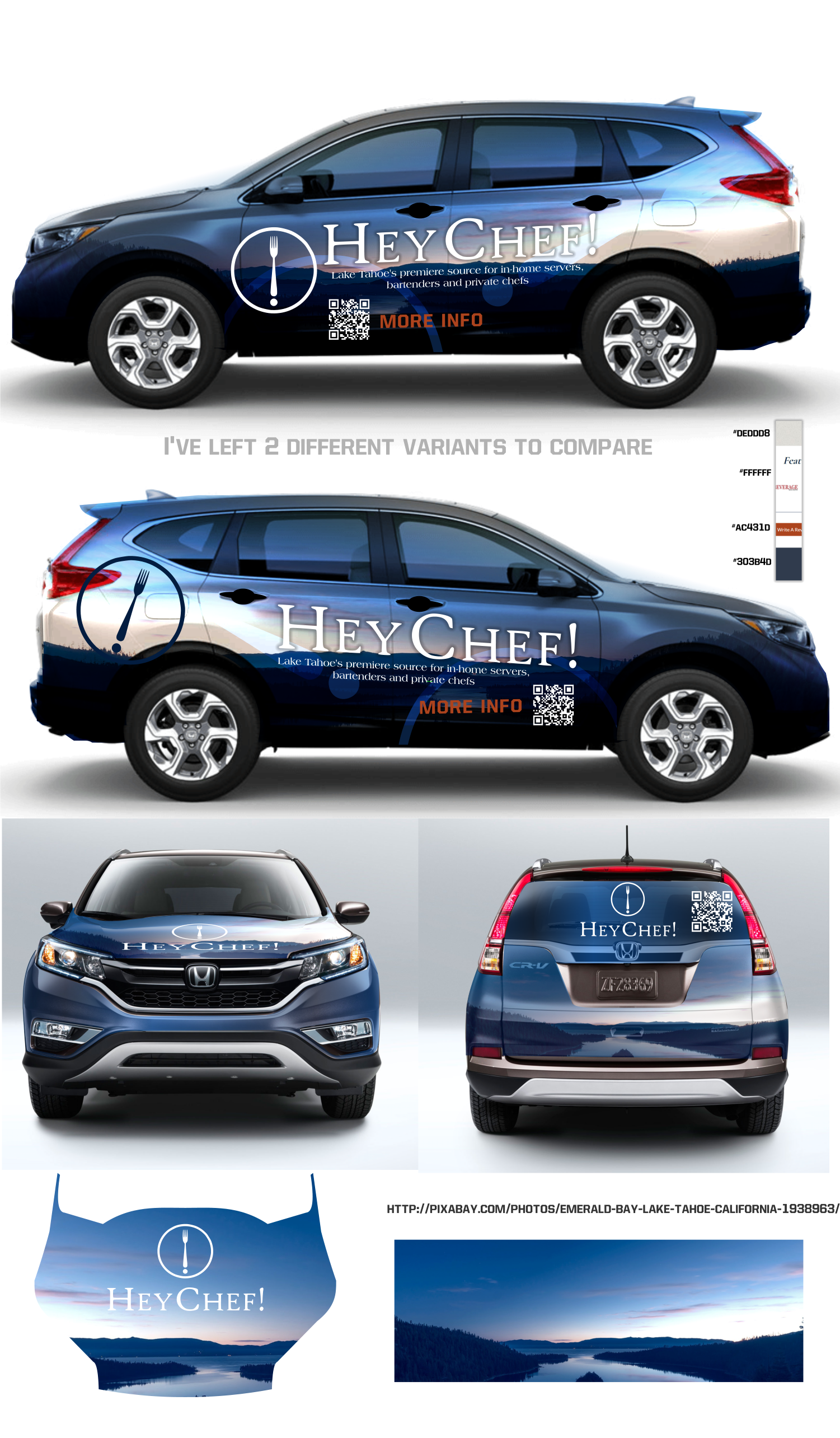 Diseño de Rotulación de Vehículo por elveneclipse para HeyChef! LLC | Diseño #33753982