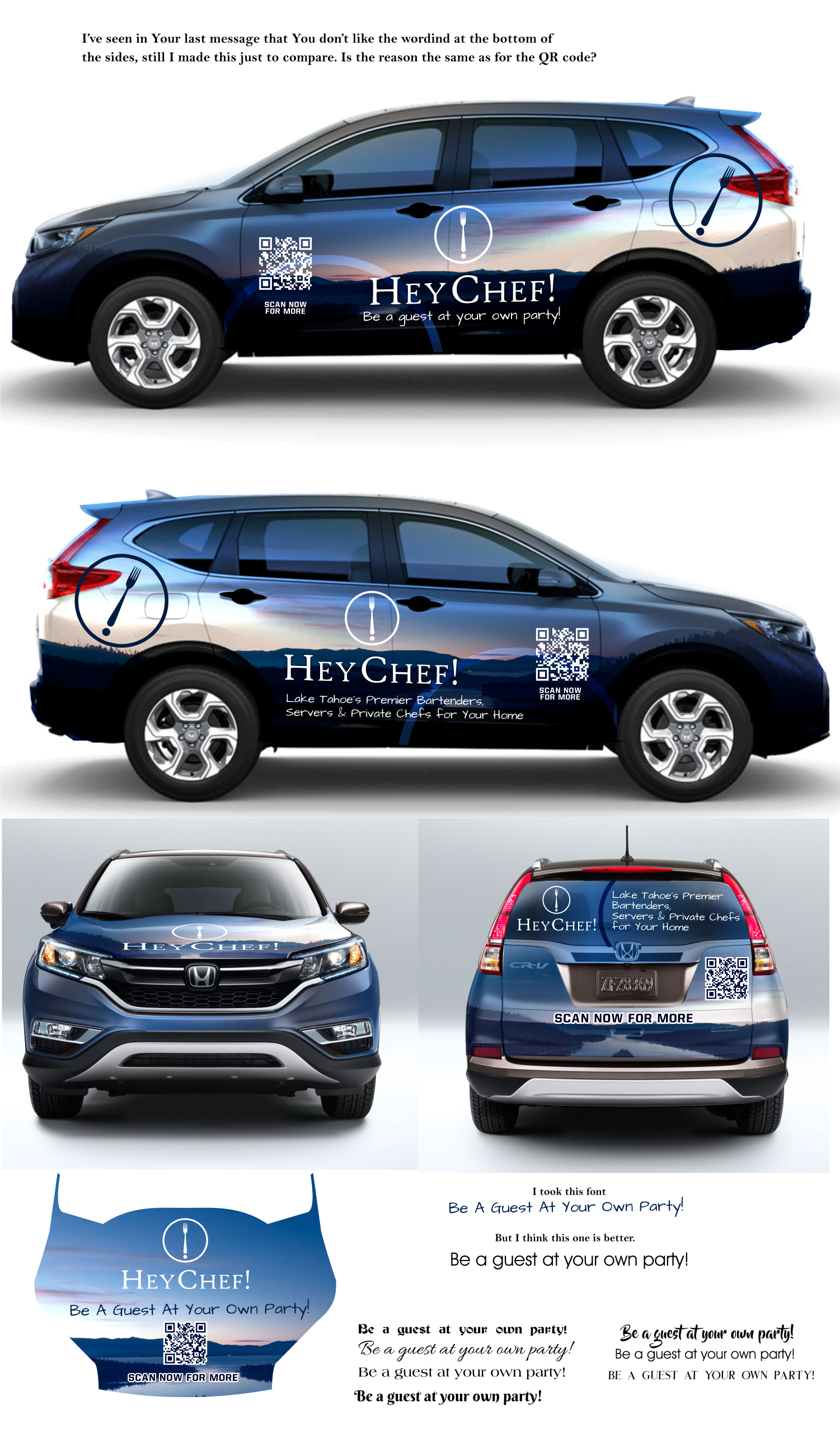 Diseño de Rotulación de Vehículo por elveneclipse para HeyChef! LLC | Diseño #33824818