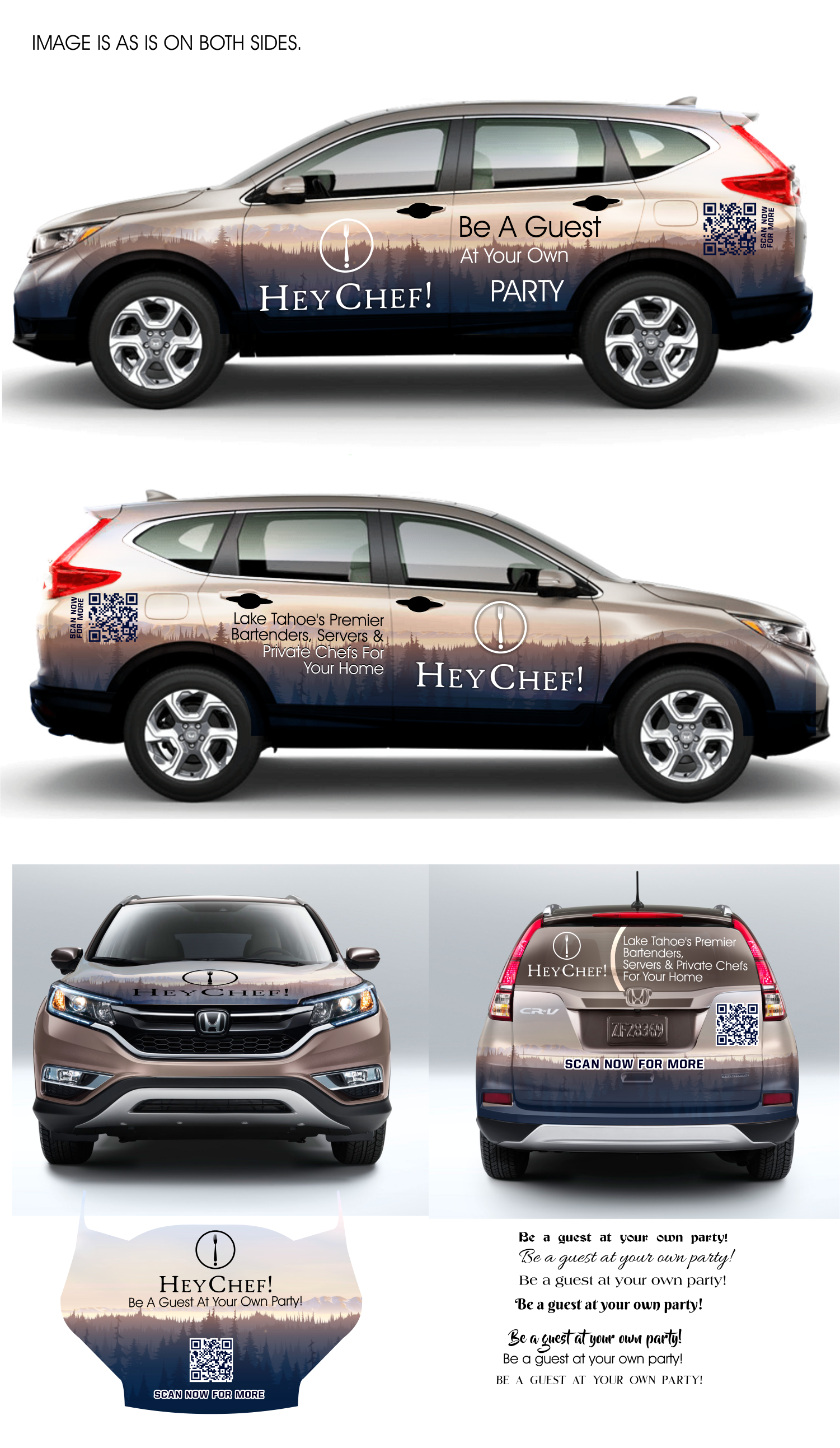 Diseño de Rotulación de Vehículo por elveneclipse para HeyChef! LLC | Diseño #34132754