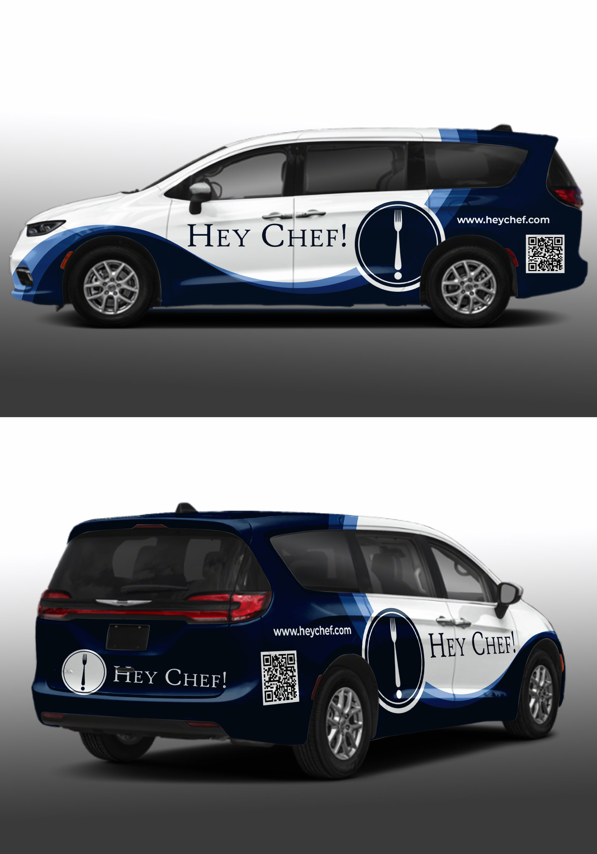 Car Wrap Design by LAXMI DESIGNHUB for HeyChef! LLC | Design #33684625