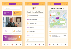 Design Application par pb pour Senior-Alert-Connect | Design : #33706370