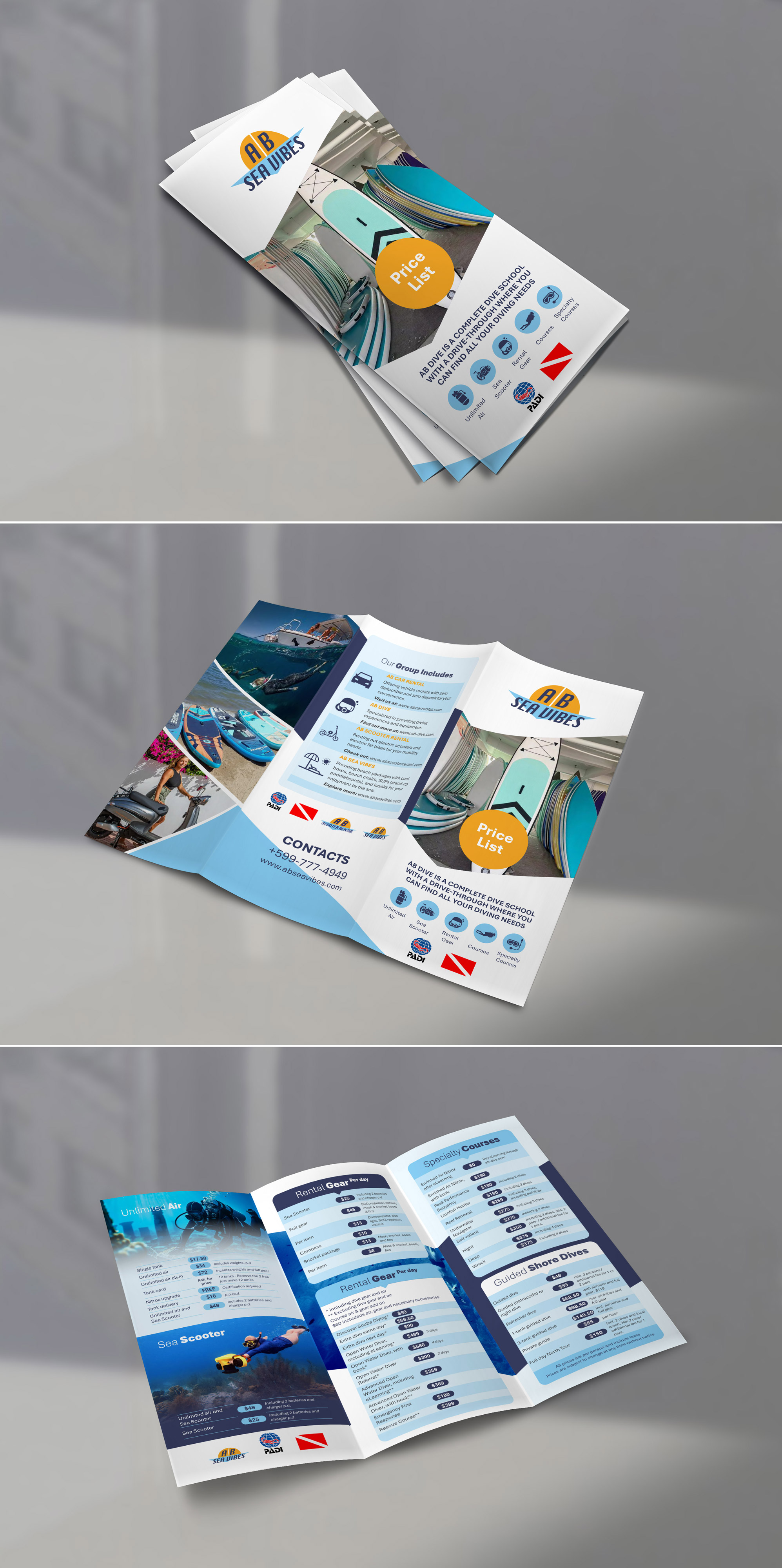 Flyer Design by Gmmieh for AB Dive | Design #33715358