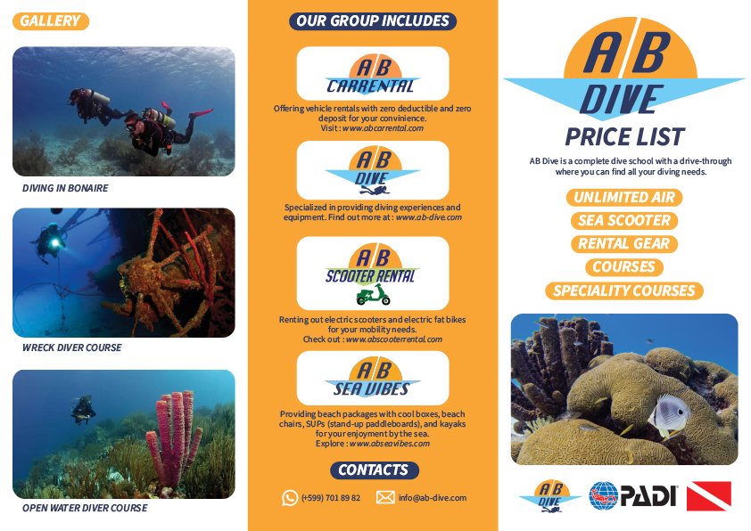 Flyer Design by Fahmi Daniyal for AB Dive | Design #33688365
