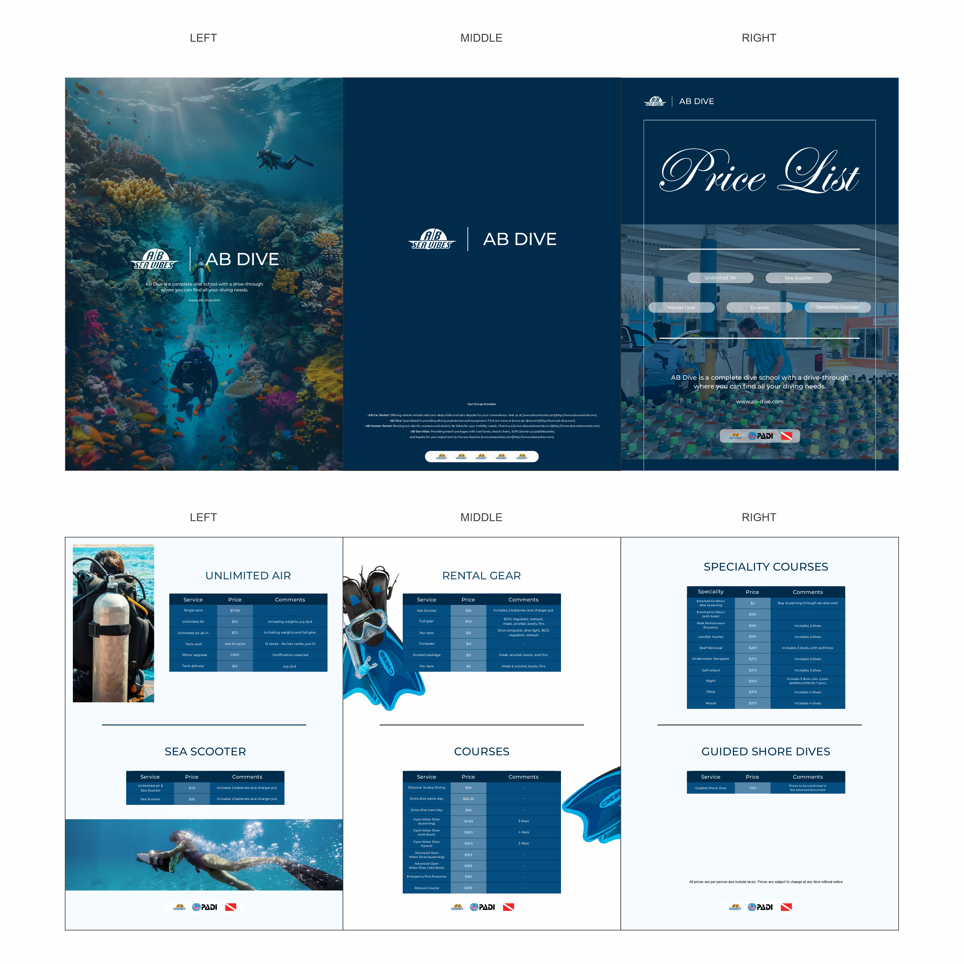 Design de Flyer par Aldino Bhakti pour AB Dive | Design #33724594