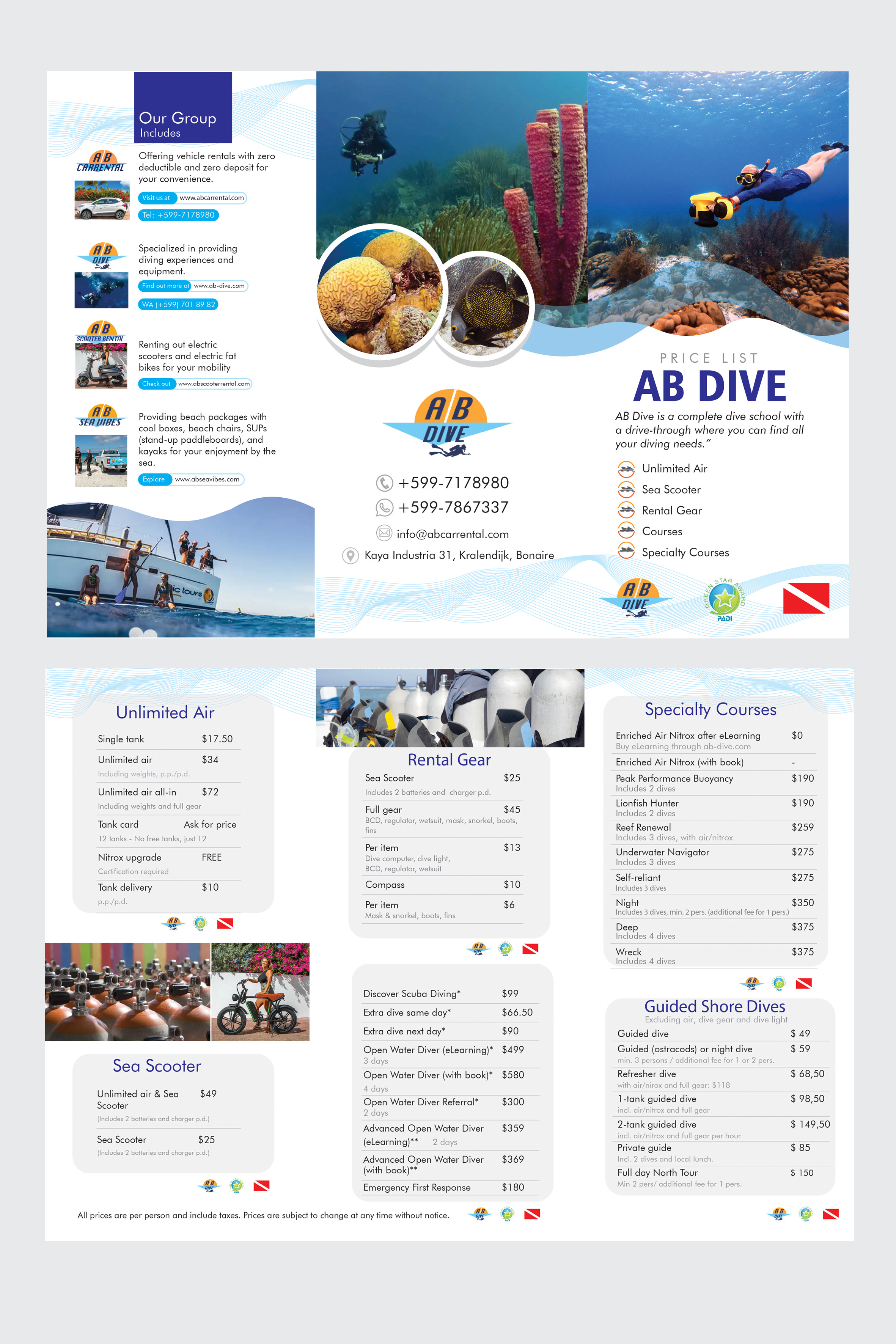 Flyer Design by Emha for AB Dive | Design #33736895