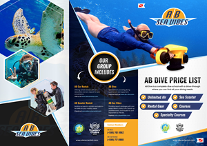 Flyer Design by Creative Mirza for AB Dive | Design: #33705912