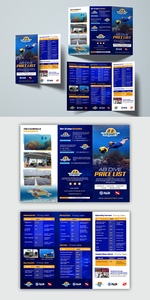 Flyer Design by debdesign for AB Dive | Design: #33693879