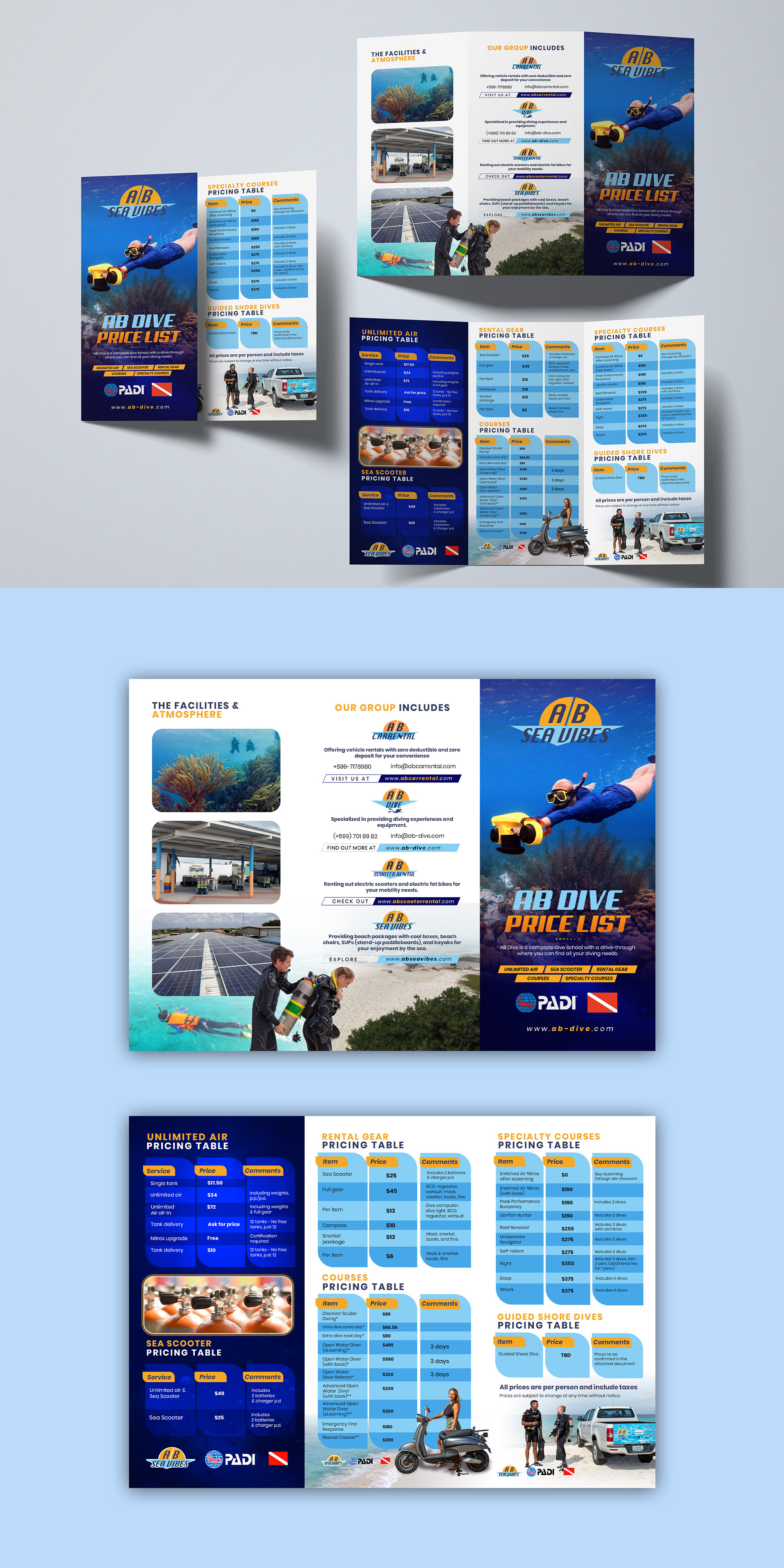 Flyer Design by debdesign for AB Dive | Design #33694012