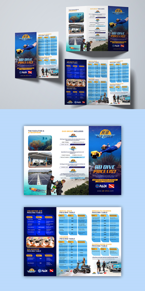 Flyer Design by debdesign for AB Dive | Design: #33694012