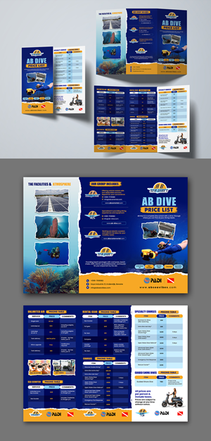 Flyer Design by debdesign for AB Dive | Design: #33694258