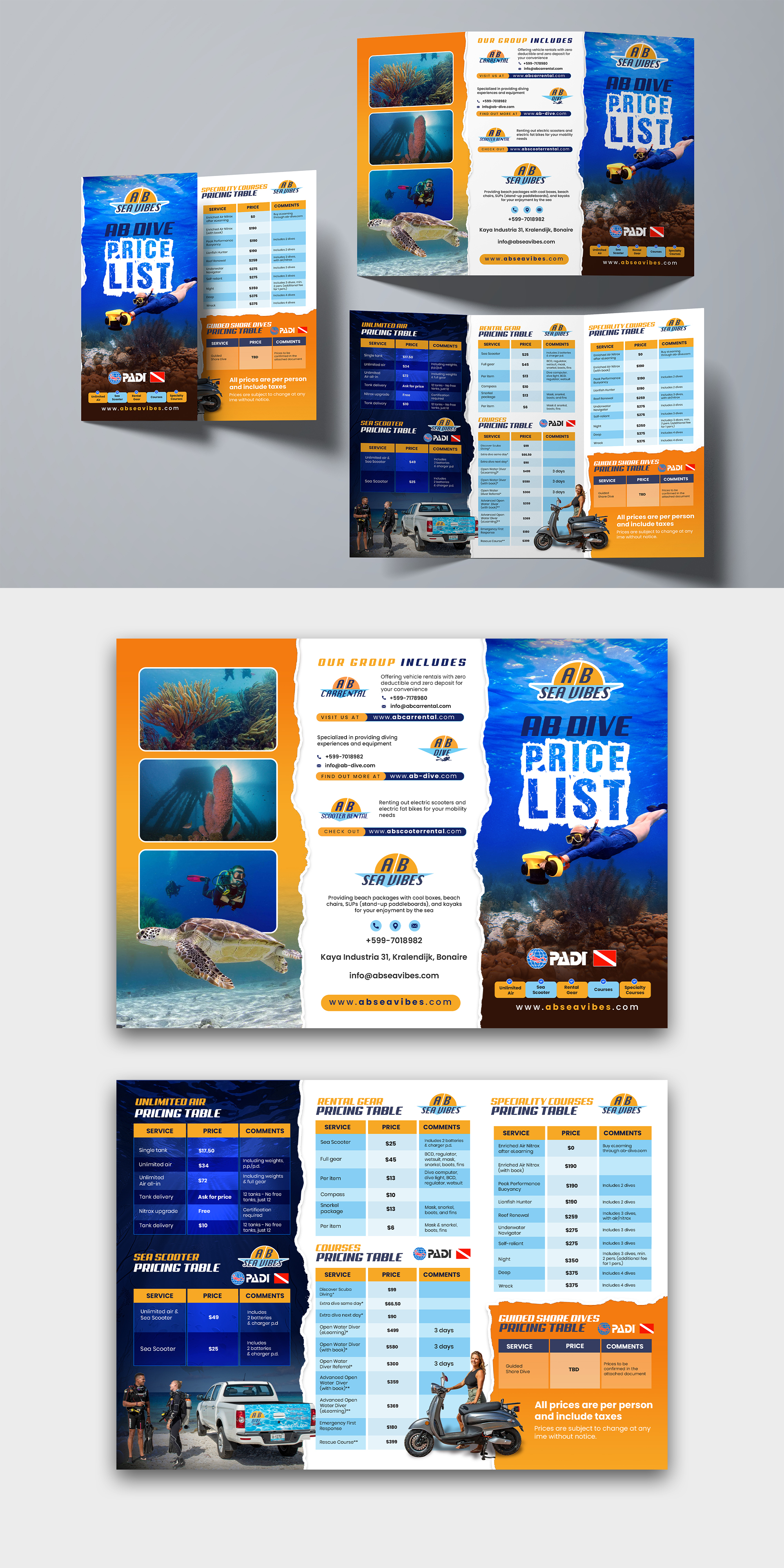 Flyer Design by debdesign for AB Dive | Design #33695470