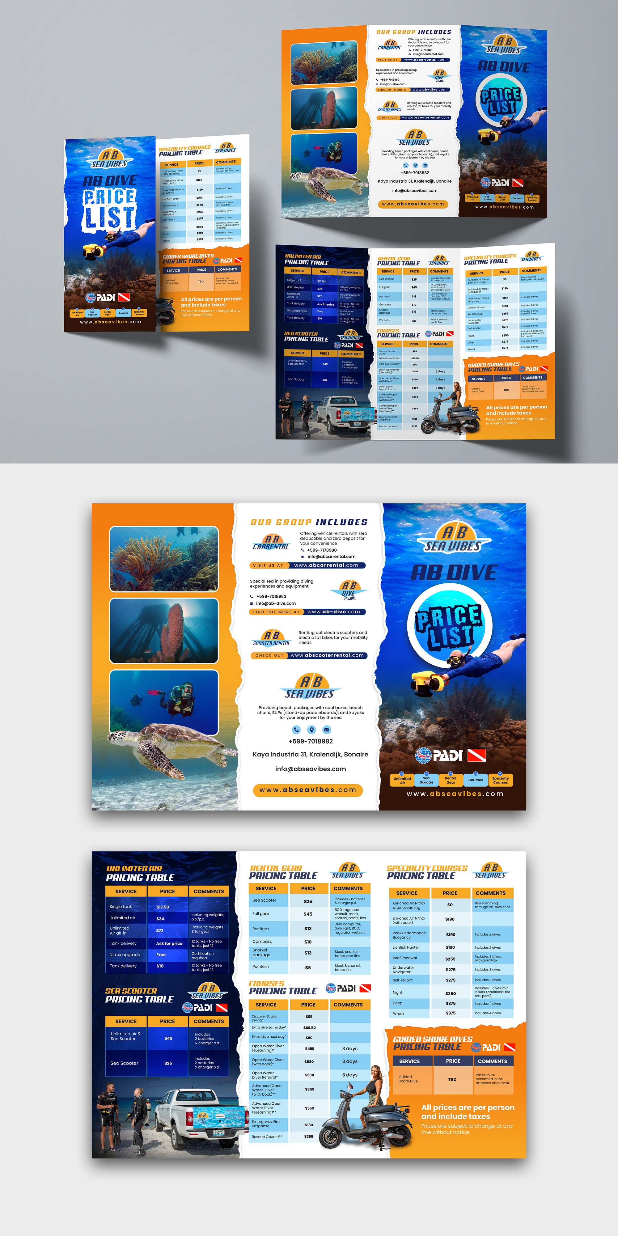 Flyer Design by debdesign for AB Dive | Design #33695471