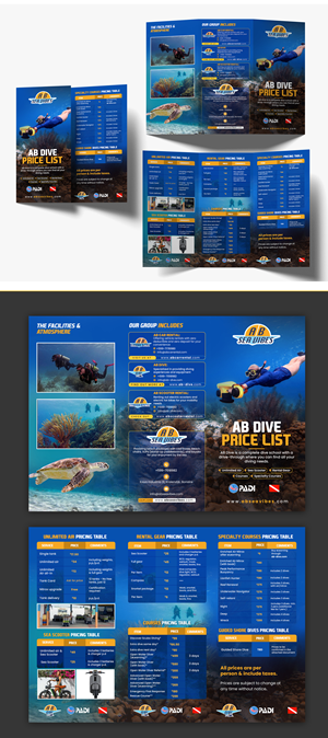 Flyer Design by debdesign for AB Dive | Design: #33695849