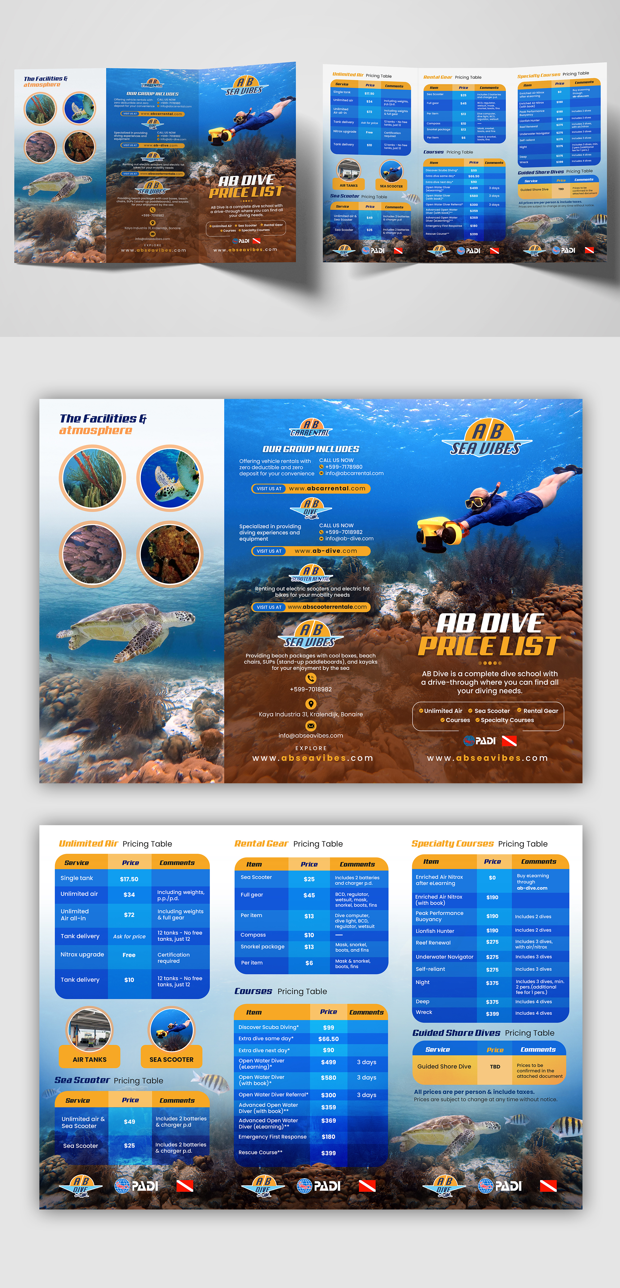 Flyer Design by debdesign for AB Dive | Design #33696115