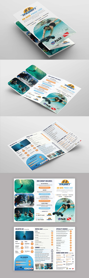 Flyer Design by Deepak_9_Malhotra for AB Dive | Design: #33717135
