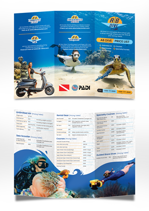 Flyer Design by saurov for AB Dive | Design: #33711456