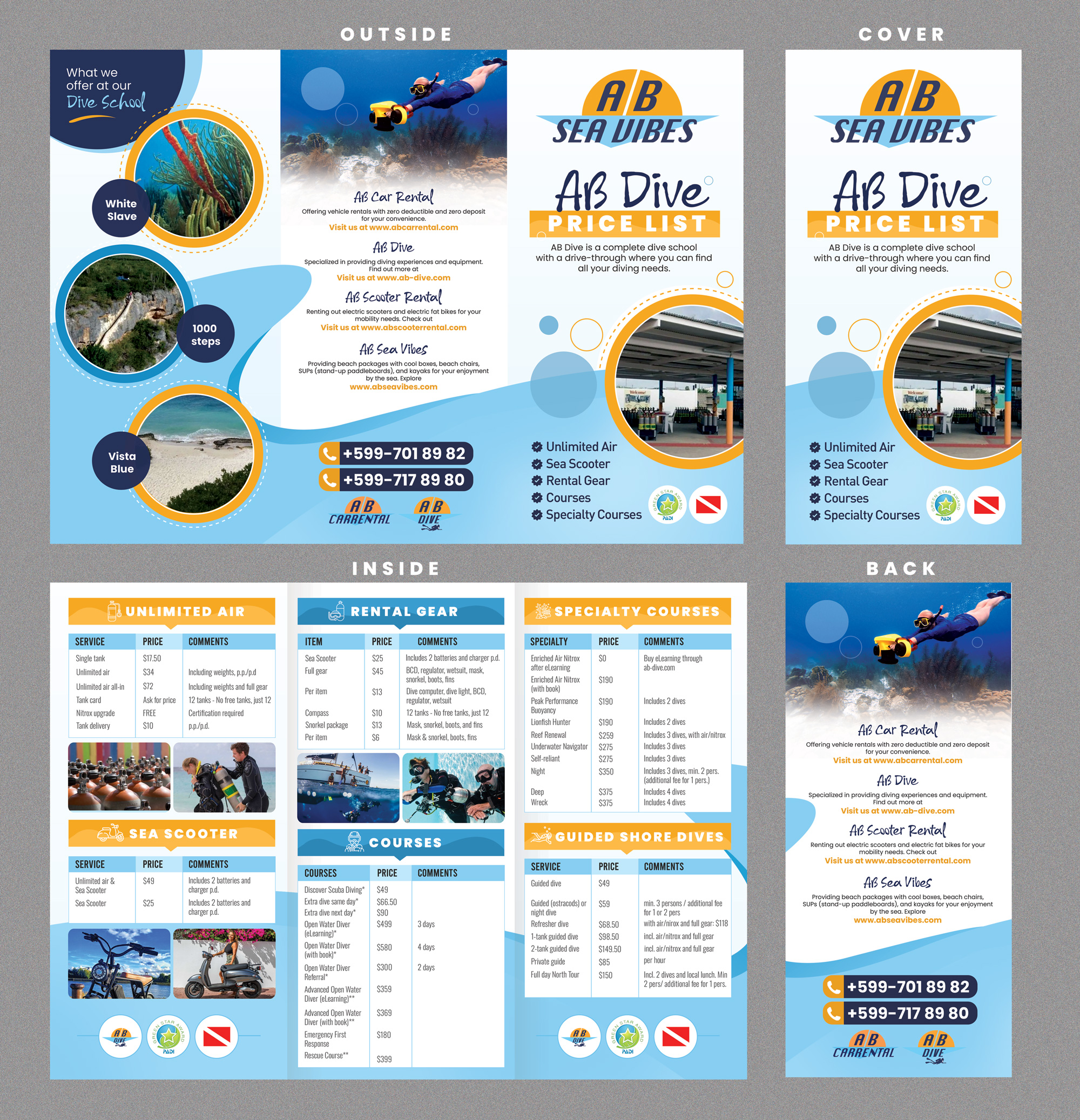 Flyer Design by Stan$oul for AB Dive | Design #33685608